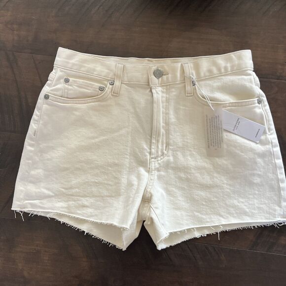 Outerknown OK S.E.A. Jeans Fillmore Natural Boyfriend Shorts Size 26 NEW - Picture 15 of 15